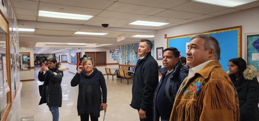 Minister Anandasangaree visits Behchokǫ̀ Chief Jimmy Bruneau Regional High School