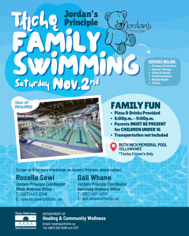 TLICHO FAMILY SWiMMiNG RUTH INCH MEMORIAL POOL YELLOWKNIFE