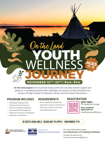 On The Land Youth Wellness Journey (Nov. 18-22)