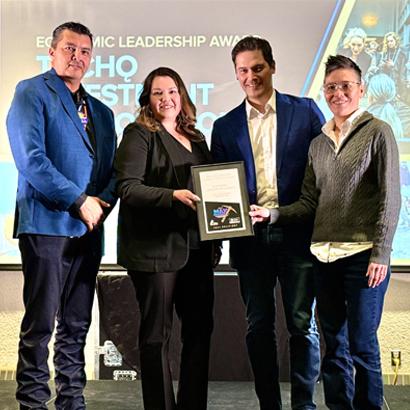 Tłı̨chǫ Investment Corporation Accepts MAX Award for Economic Leadership at the 2024 Geosciences Conference