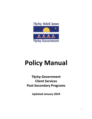 Tłı̨chǫ-Government-Policy-Post-Secondary-January-2024