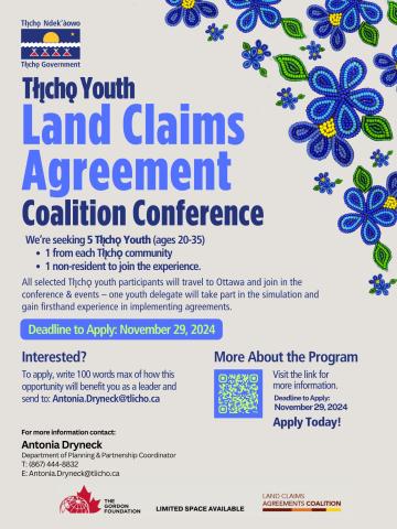 Tłı̨chǫ Youth Land Claims Agreement Coalition Conference