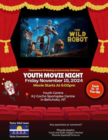 YOUTH MOVIE NIGHT: THE WILD ROBOT