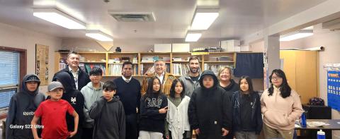 inister Anandasangaree visits Behchokǫ̀ Chief Jimmy Bruneau Regional High School – November 14, 2024.