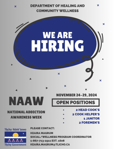 Casual Workers Needed - NAAW WEEK (Nov. 24-30)