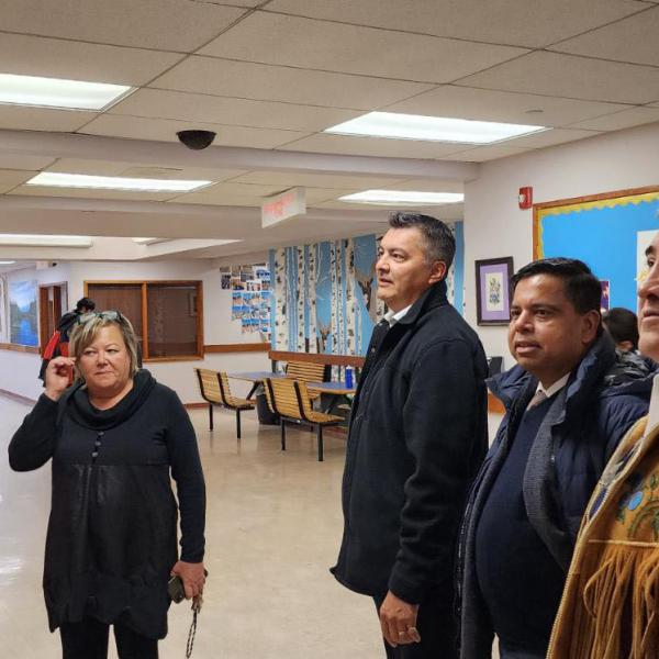 Minister Anandasangaree visits Behchokǫ̀ Chief Jimmy Bruneau Regional High School